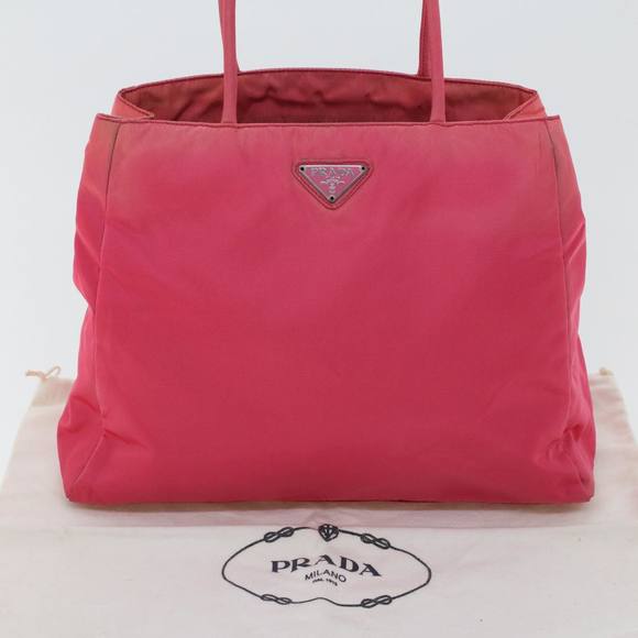 PRADA Hand Bag Nylon Pink Auth 45819 - Picture 12 of 16